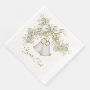 Serviette En Papier Mariage Bells Dîner Standard Napkins