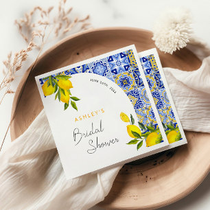 Serviette En Papier Mariage Bohème Méditerranéen sous un Arceau au Cit