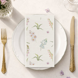 Serviette En Papier Mariage Botanique de Prairie Anglaise