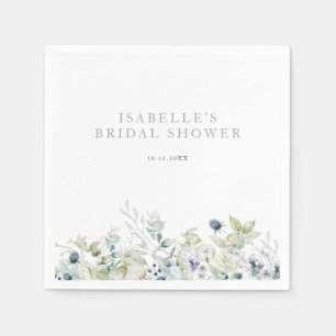Serviette En Papier Mariage botanique hivernal