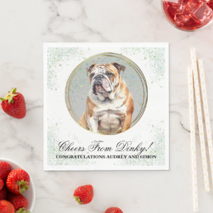 Serviette En Papier Mariage Bulldog Napkins Avec Chiens Photo