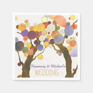 Serviette En Papier Mariage campagnard Arche Arbre