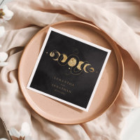 Mariage céleste de Tarot noir et de Faux Gold