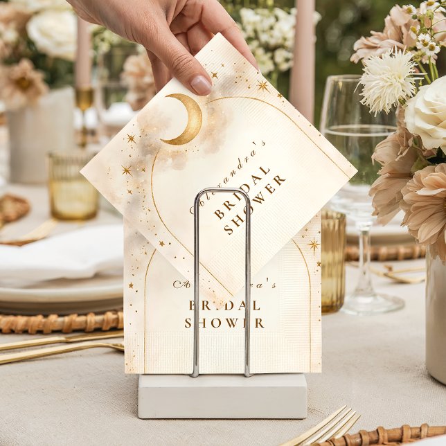 Serviette En Papier Mariage Céleste sous l'Arche d'Or (Créateur téléchargé)