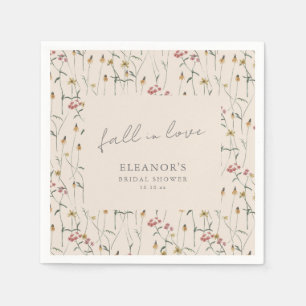 Serviette En Papier Mariage Champêtre Tomber en Amour Baby Shower Bohè