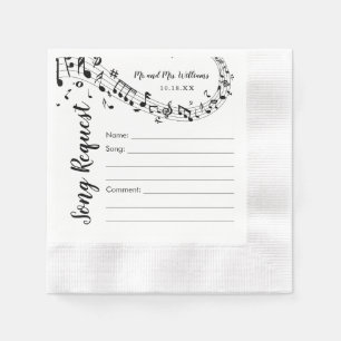 Serviette En Papier Mariage Chanson Demander Cocktail Serviettes