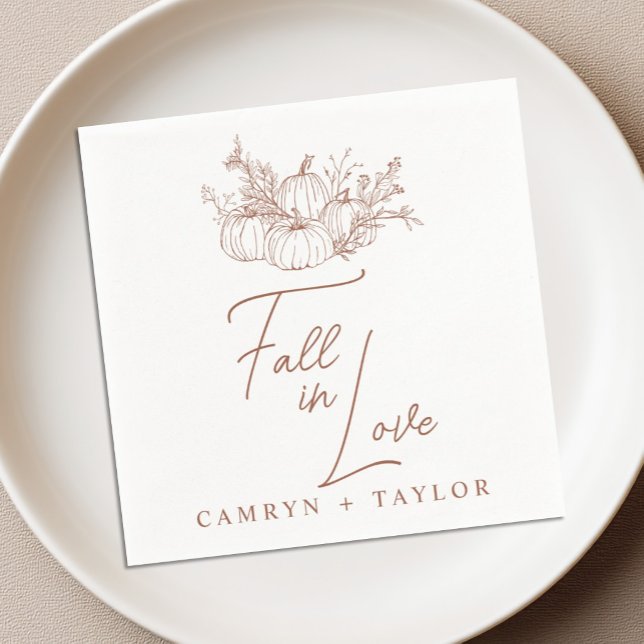 Serviette En Papier Mariage Citrouille (Créateur téléchargé)