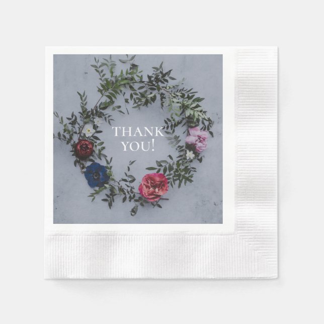 Serviette En Papier Mariage Cocktail serviettes (Devant)