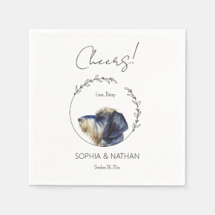 Serviette En Papier Mariage Dachshund Chien simple Cocktail  Napkins