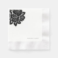 Mariage damassé noir et blanc
