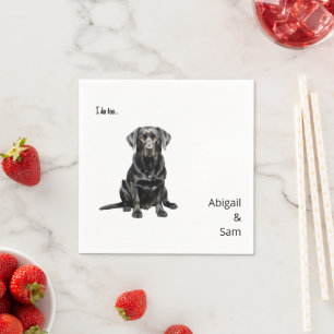 Serviette En Papier Mariage d'aquarelle Pet Image II