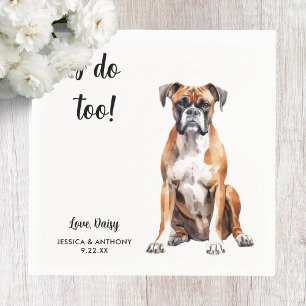 Serviette En Papier Mariage de chien de boîte