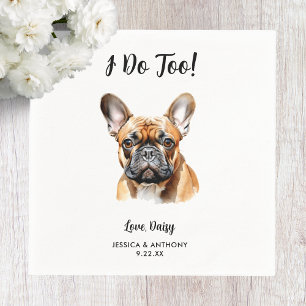 Serviette En Papier Mariage de chien serviettes