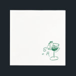 Serviette En Papier Mariage de cocktail simple à main<br><div class="desc">Doodle Dessiné À La Main,  Serviettes Personnalisées Mariage,  Élégant Serviettes De Cocktail Moderne,  Déjeuner,  Personnalisable Bar Serviette,  Fête</div>