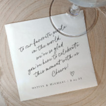 Mariage de coeur de style de note d'amour manuscri