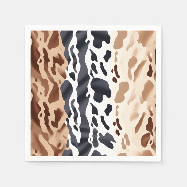 Serviette En Papier Mariage de ferme - Vachette (Devant)