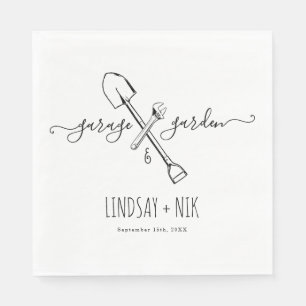 Serviette En Papier Mariage de Garage & Jardin / Salle de bain pour co
