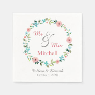 Serviette En Papier Mariage de germe de printemps