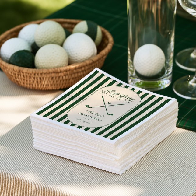 Serviette En Papier Mariage de golf "Dernier swing avant l'anneau" (Créateur téléchargé)