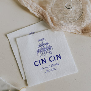 Serviette En Papier Mariage de gribouillis