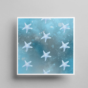 Serviette En Papier Mariage de la mer bleue profonde