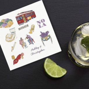 Serviette En Papier Mariage de la Nouvelle-Orléans