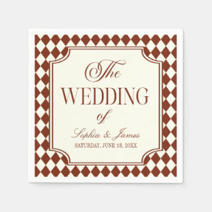 Serviette En Papier Mariage de Luxe Bourgeoisie Bourgeoise Bourgogne V