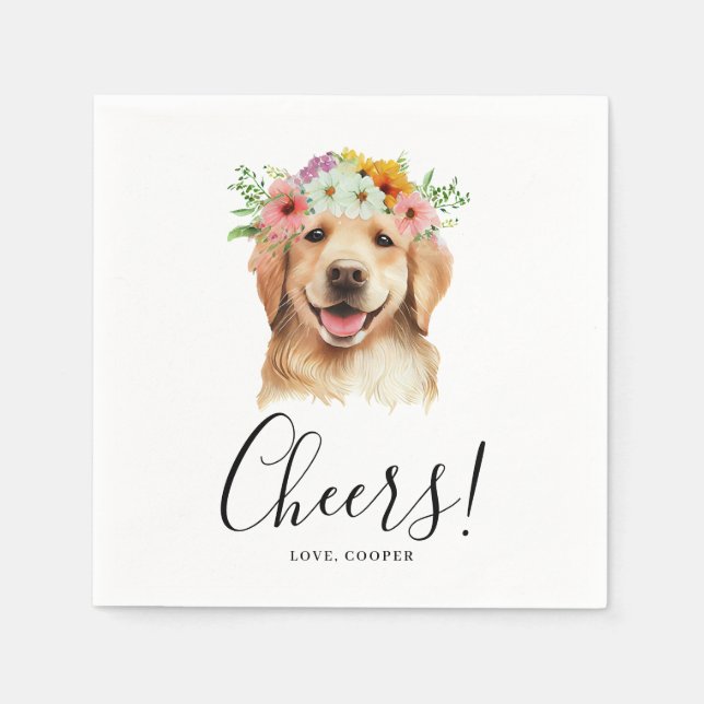 Serviette En Papier Mariage de serviettes de chien (Devant)