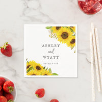 Mariage de tournesol du pays serviettes