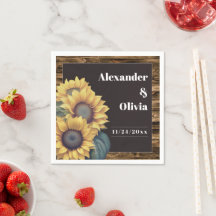 Mariage de tournesol rustique