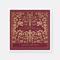 Mariage d'épée rouge médiévale