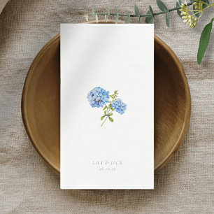 Serviette En Papier Mariage d'événement tendance Blue White Floral Hyd