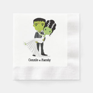 Serviette En Papier Mariage d'Halloween Napkin