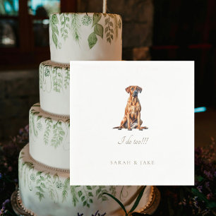 Serviette En Papier Mariage d'image personnalisée pour animaux domesti