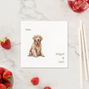 Serviette En Papier Mariage d'image pour animal de compagnie aquarelle