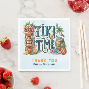 Serviette En Papier Mariage du parti Tropical Tiki Luau Fête des marié