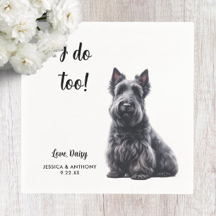 Serviette En Papier Mariage écossais de chien de Terrier