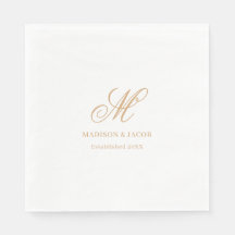Mariage élégant monogramme