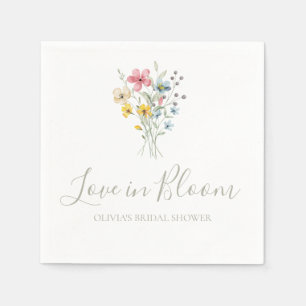 Serviette En Papier Mariage en fleurs Fête de mariage champêtre