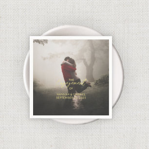 Serviette En Papier Mariage Engagement Party Ajouter une photo