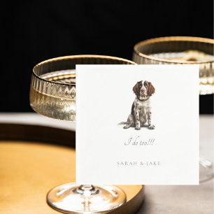 Serviette En Papier Mariage espagnol Springer anglais personnalisé