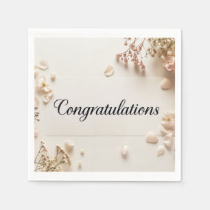 Serviette En Papier Mariage Félicitations Papier Napkin