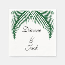 Mariage Feuille Tropical Palm
