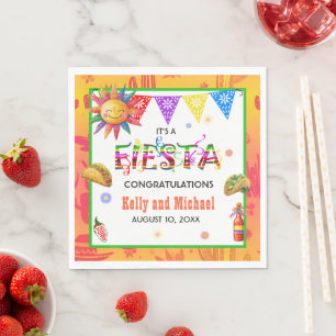 Serviette En Papier Mariage Fiesta Lumineux et Coloré
