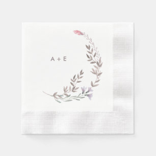 Serviette En Papier Mariage Fleur sauvage