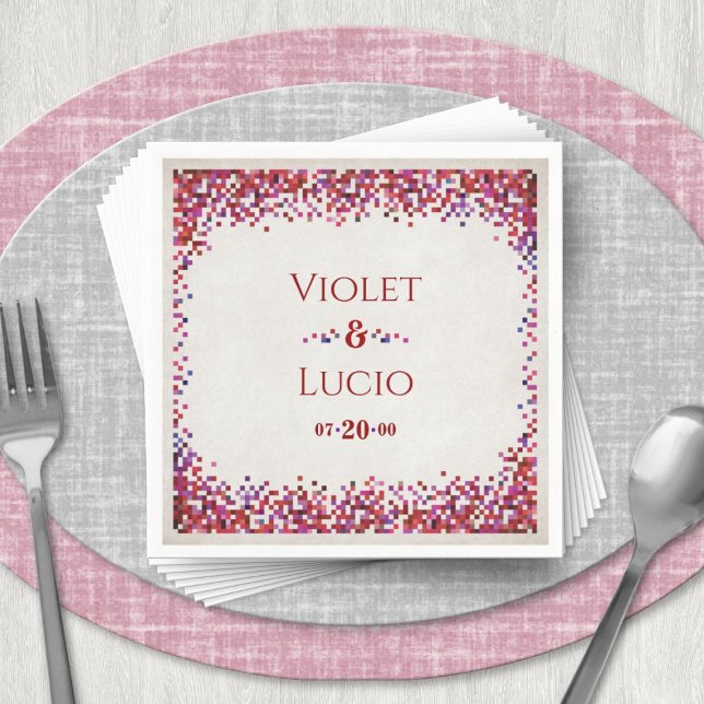 Serviette En Papier Mariage Geek de jeu vidéo (Créateur téléchargé)