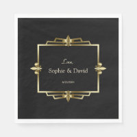Mariage Glam Royal Or Noir Art Déco 20s