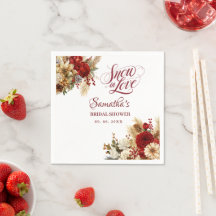 Mariage hivernal sous la neige douche de mariage