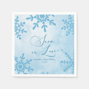Serviette En Papier Mariage Hivernal Sous La Neige Salle De Fête De Fi