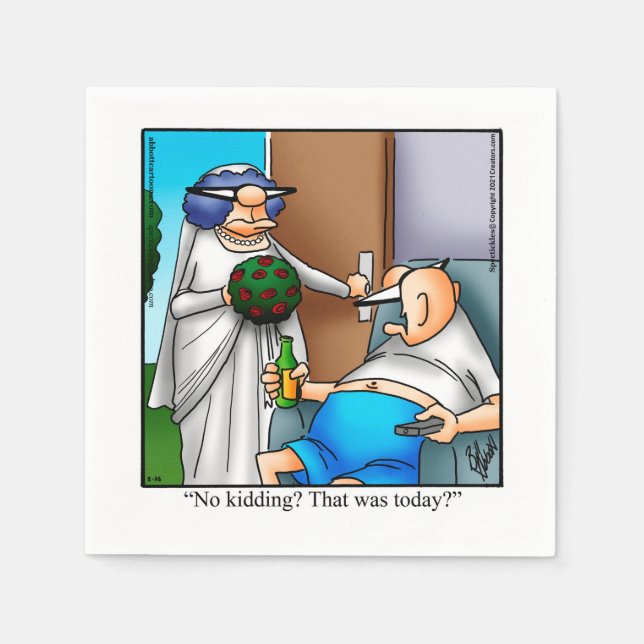 Serviette En Papier Mariage Humour partie serviettes (Devant)